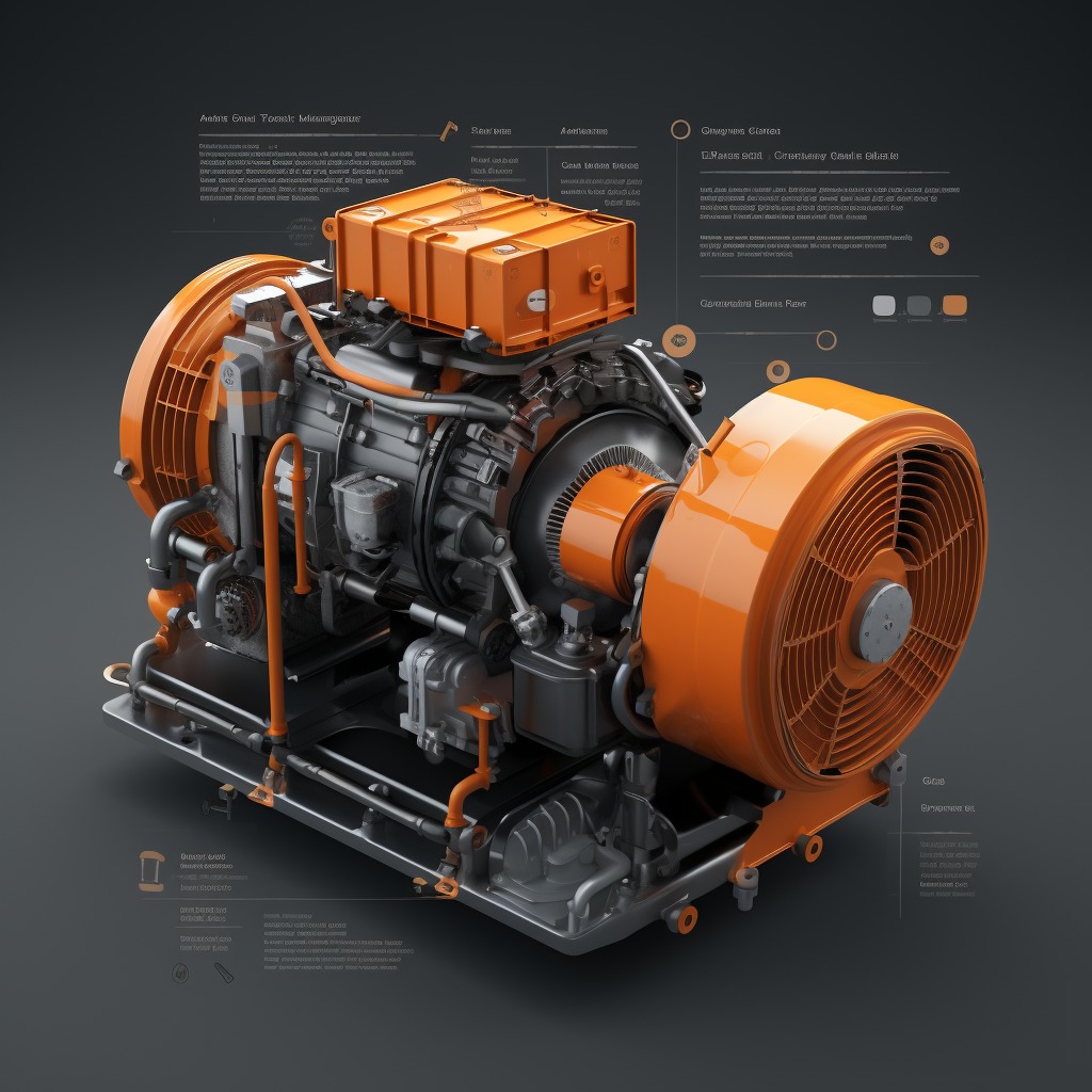 Digital twin of a compressor.