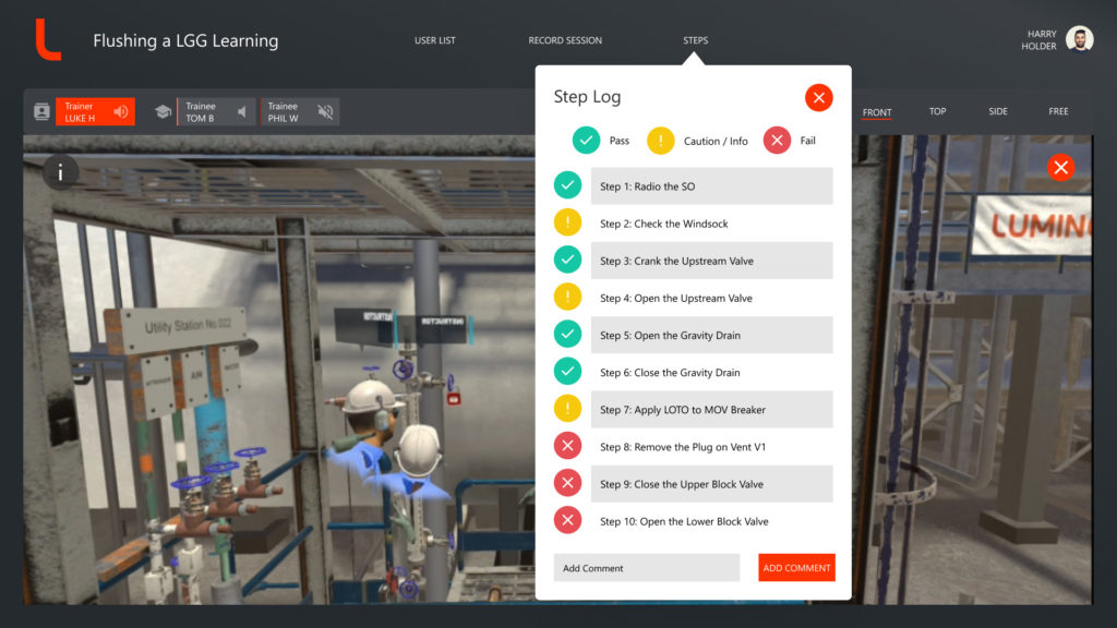 step log analytics within the portal learning management system analytics