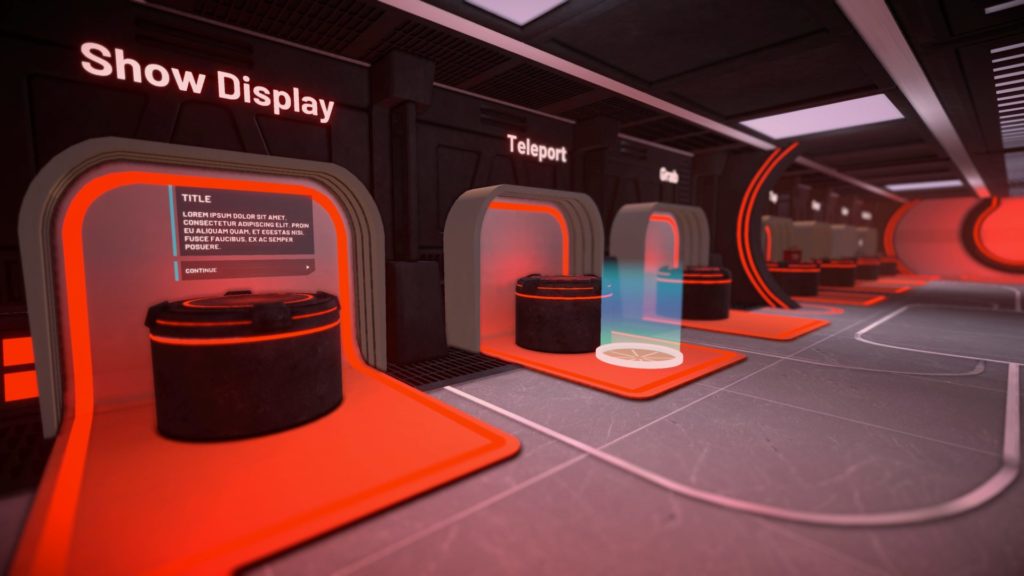 luminous virtual reality step interaction library