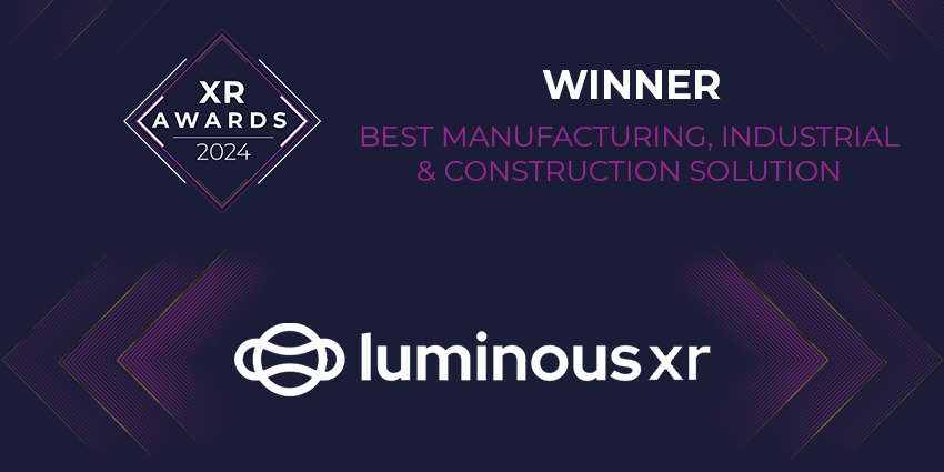 luminous xr best industrial, manufacturing and construction award banner